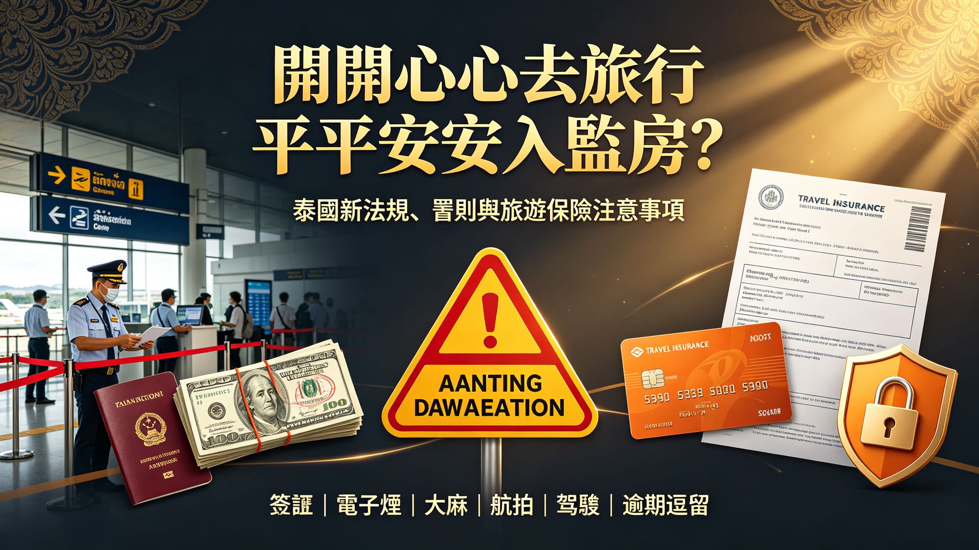 2026泰國旅遊新法規懶人包｜電子煙/大麻/航拍機全面嚴查！踩中11大盲區隨時被罰款甚至坐監